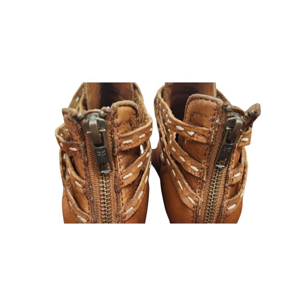 Frye Womens Naomi Pickstitch Shootie Ankle Bootie Size 7.5 Whiskey Boho Rodeo - Picture 8 of 13